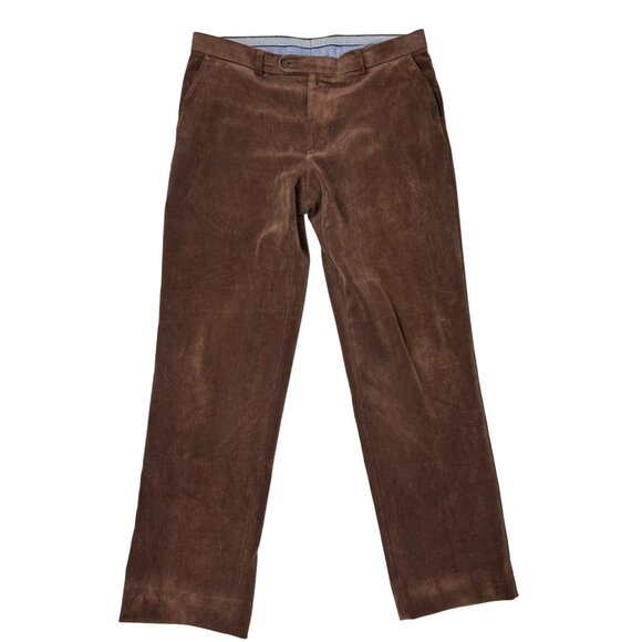 Ballin Mens Brown Corduroy Pants Size 38 Polyester & Elastane Blend - Picture 1 of 9